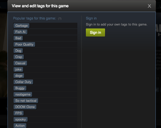 Illustration for article titled The First Day of Steam Tags Is Both Funny and Sad